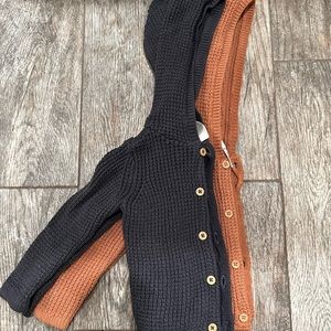 Set of 2 hooded cardigans